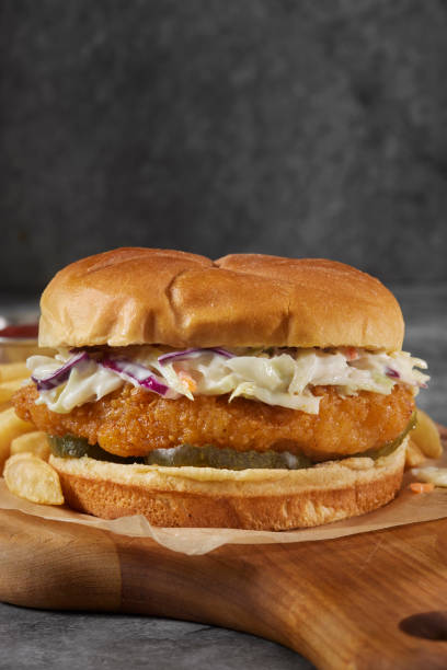 istock Nashville Hot Crispy Fried Chicken Burger 2157153524
