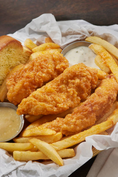 istock Crispy Nashville Fried Chicken Tender Basket 2157153769