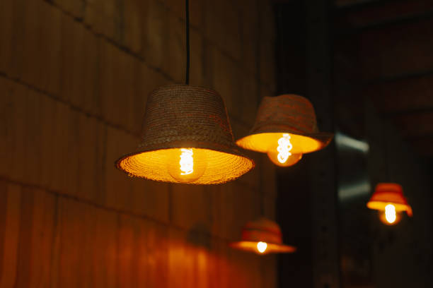 istock Create a cozy and inviting atmosphere with warm ambient lighting from rustic woven lamps 2157154454
