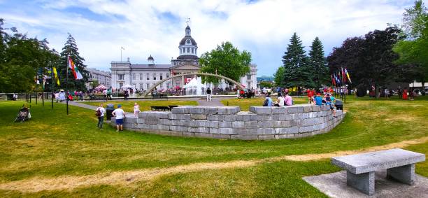 CITY HALL PARK IN KINGSTON ONTARIO CANADA. THE LIMESTONE CITY.