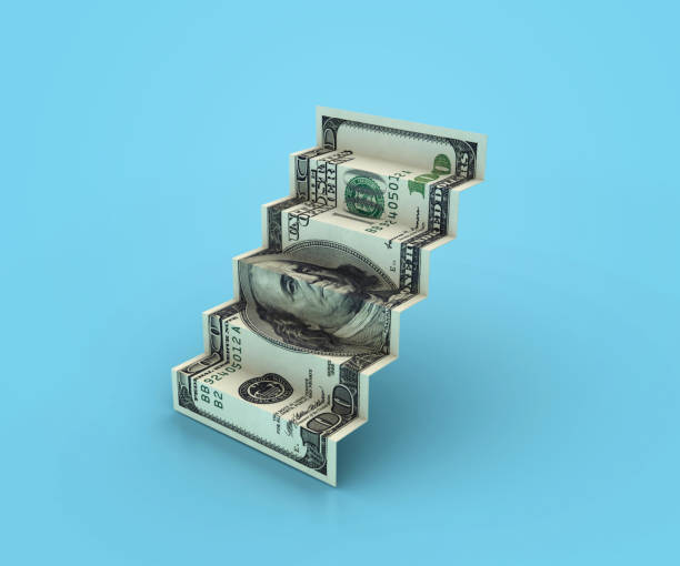 istock Stair of Dollar Bill 2157156235