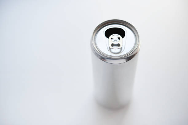 istock A silver tin can on a white background. A juice can. Aluminum containers. 2157159165