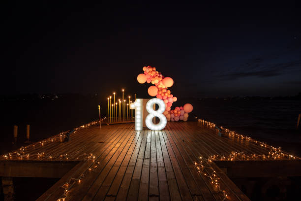 18th birthday party decoration in twilight
