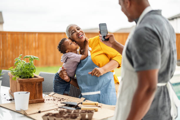 istock Multiracial Family Bonding in Backyard Garden 2157166013