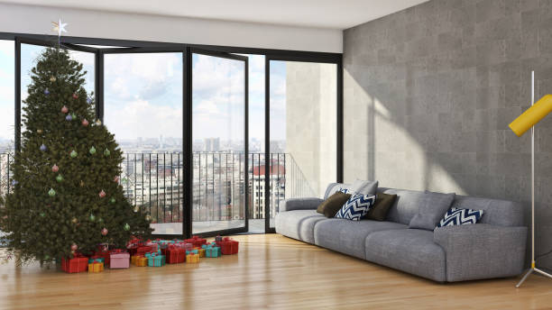 istock Large luxury modern bright interiors Living room mockup illustration 3D rendering image 2157166729