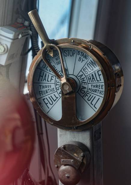 istock Ship telegraph control power full half quarter lake michigan badger 2157175513