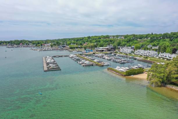 istock Harbor Springs Michigan boat harbor 2157178846