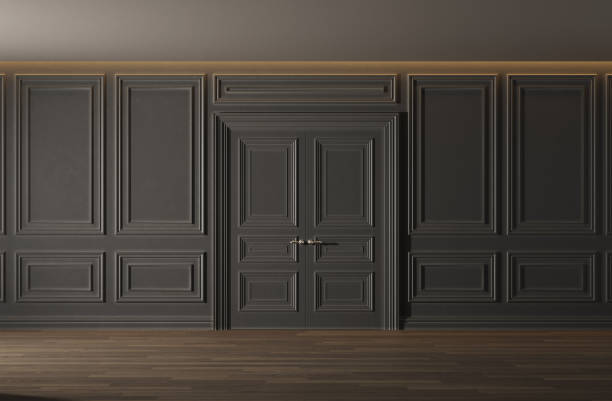 istock Luxury classic interior with double doors. 2157180802