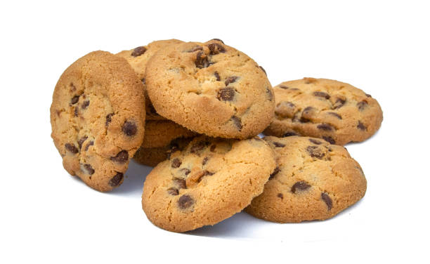 istock chocolate chip cookies isolated on white background 2157185831