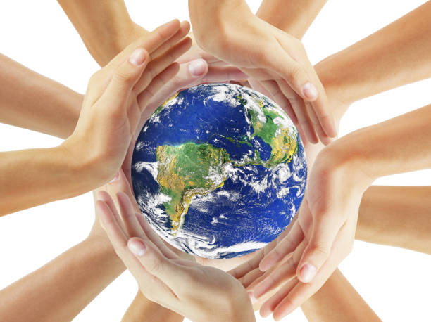 istock Glass globe in hand,Energy saving concept 2157188641