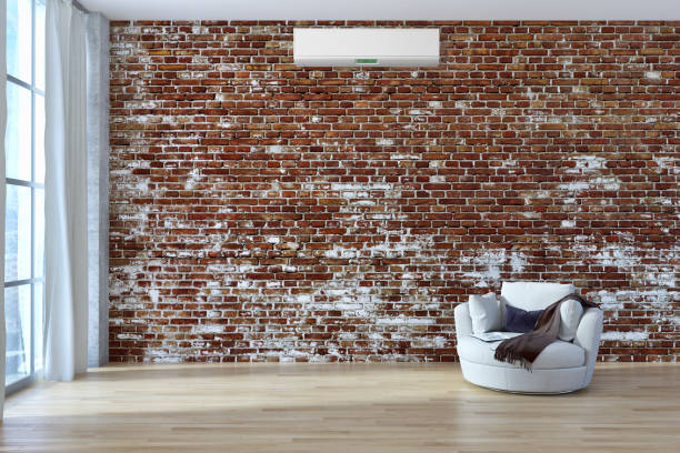 istock modern bright interiors room with air conditioning and remote control illustration 3D rendering 2157191416