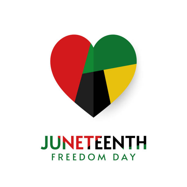Juneteenth, Freedom Day card, June 19. Vector Juneteenth, Freedom Day card, June 19. Vector illustration juneteenth stock illustrations
