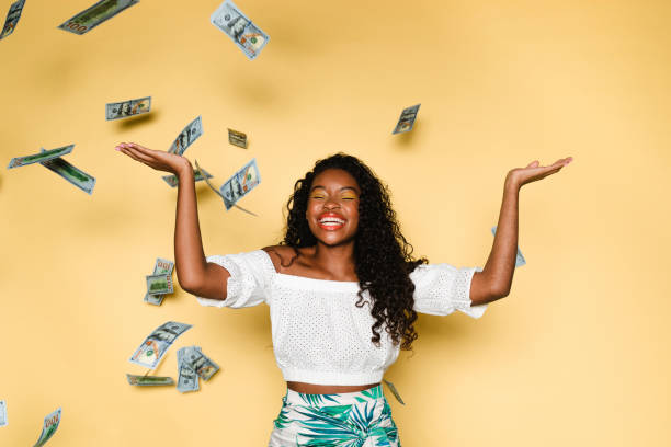 istock Happy woman spending money during her summer vacation 2157192529