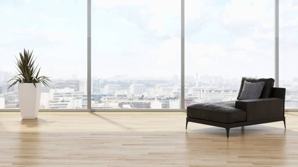 istock Large luxury modern bright interiors Living room mockup illustration 3D rendering image 2157193088