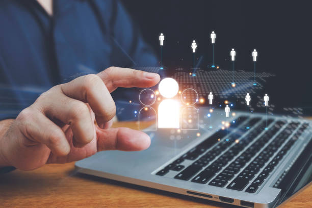 istock Customer care, care for employees, Customer Relationship Management, Businessman holding icon human for global structure customer network technology, customer service, Customer review rating concept. 2157194574