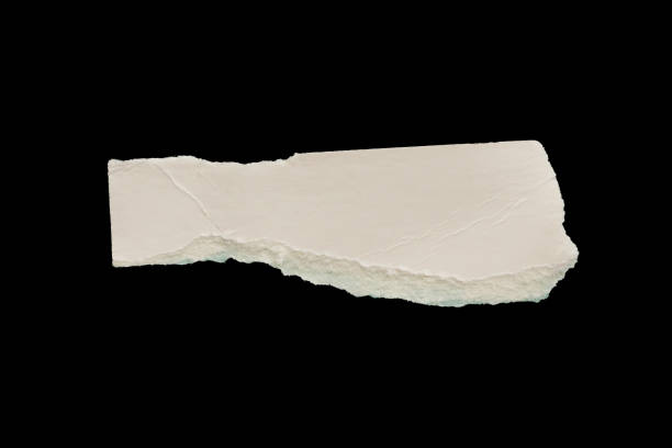 istock White ripped paper torn edges strips isolated on black background 2157195611