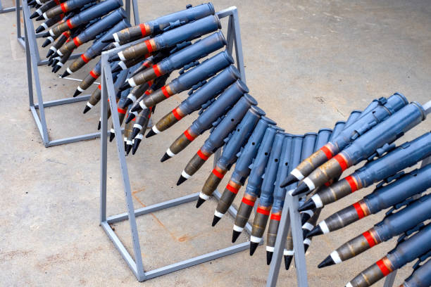 M240 machine gun with bullets