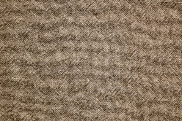 istock Brown cotton fabric texture background, Wrinkle surface textile, wallpaper, banner 2157200995