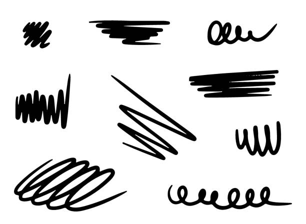 istock Doodle arrows, spring and spiral set, hand drawn coil icons. Scribble lines, swirls arrows, scrawls. Vector drawing. Direction pointers. 2157202508