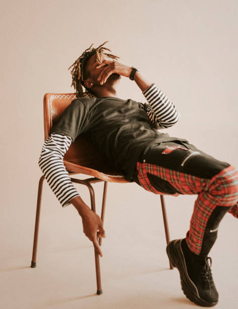 istock Black male model in a studio photoshoot 2157202580