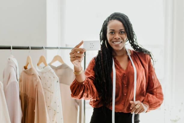 istock Young female designer in a boutique 2157206239