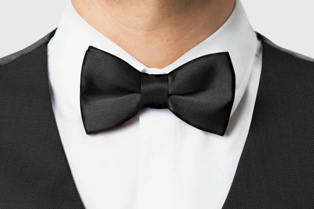 istock Black bow tie psd mockup formal wear close up 2157210902