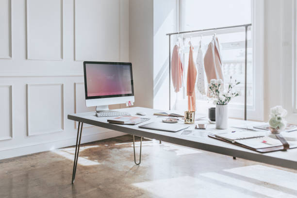 istock Clothes on a hanger in a boutique 2157212257