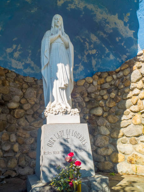 istock Our Lady Of Lourdes Statue Alter 2157214042