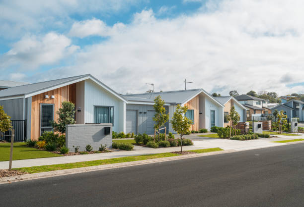istock Recently build housing estate. 2157215651