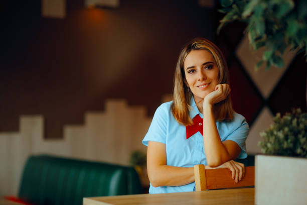 istock Happy Restaurant Worker Smiling Looking at the Camera 2157215713