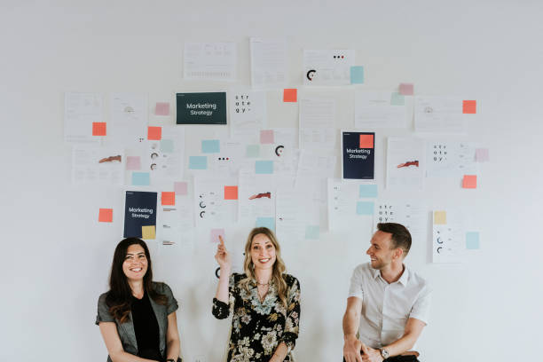 Business people planning a marketing strategy
