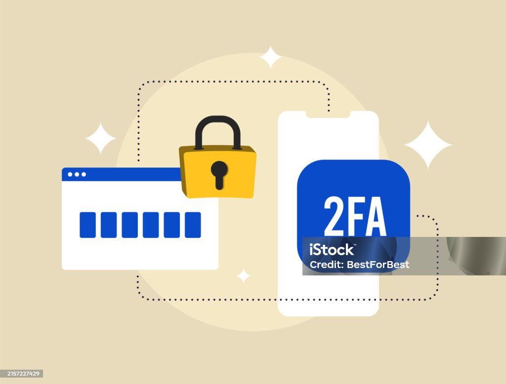 2fa Twofactor Authentication With Secure Login And Verification Code On ...