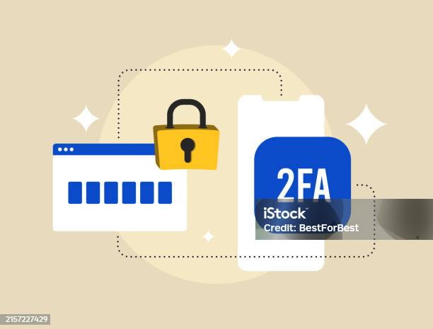 2fa Twofactor Authentication With Secure Login And Verification Code On ...