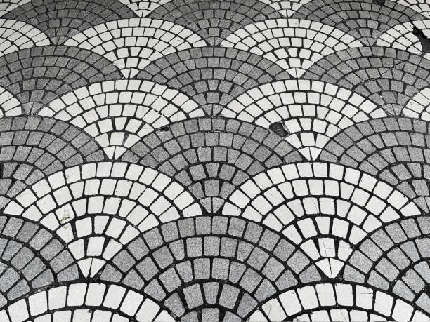 tile block floor on street