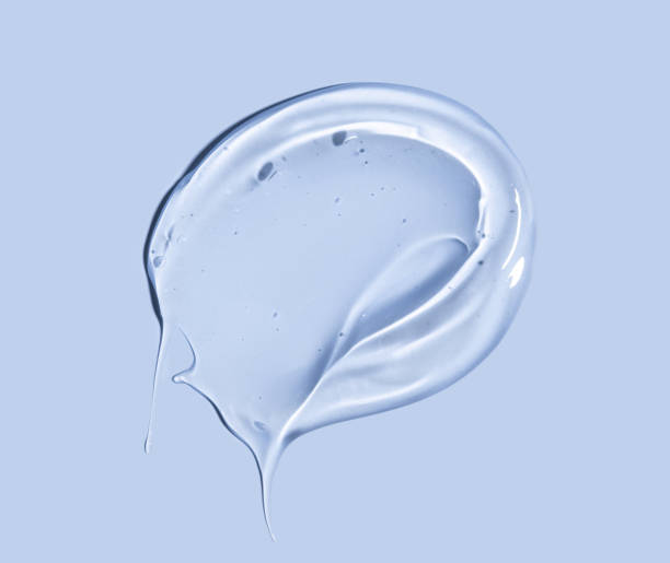 istock texture gel serum on pastel blue background 2157238365
