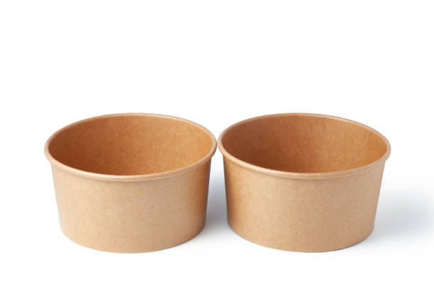 istock two disposable kraft paper bowls 2157241147