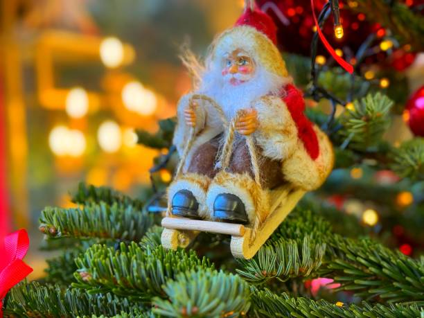 istock Christmas decorations with Santa Claus 2157246046