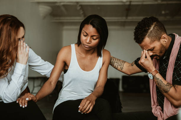 istock Diverse people in a rehab session 2157247386