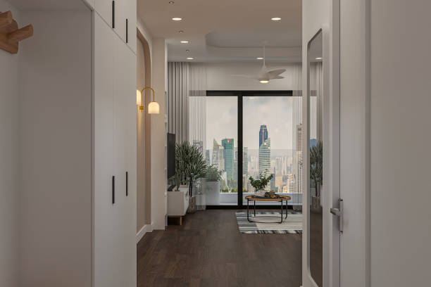 istock Classic style hallway interior in modern house. 2157248777