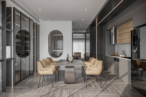 istock interior design modern contemporary dining area daylight minimal decoration 2157250065