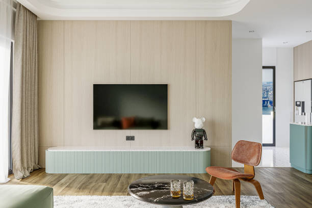 istock living room interior with TV placement 2157250257