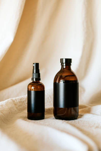 istock Brown product bottle mockup minimal style 2157250340
