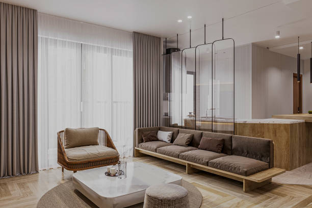 istock Using Minimalism in Modern Living Room Design for a Sleek Look 2157251448