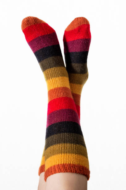 istock Sexy Female Legs with Colored Socks 2157255419