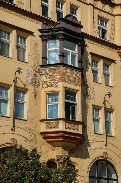 istock Romantic neo-renaissance At the Czech Eagle which support  console, Fruit Market Street at Old Town, Prague, Czech Republic 2157256562