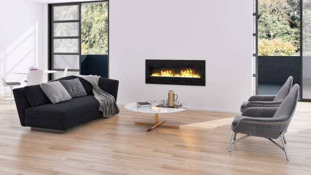istock Large luxury modern bright interiors Living room mockup illustration 3D rendering image 2157259242