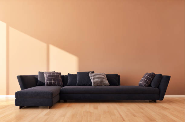 istock Large luxury modern bright interiors Living room mockup illustration 3D rendering image 2157259764