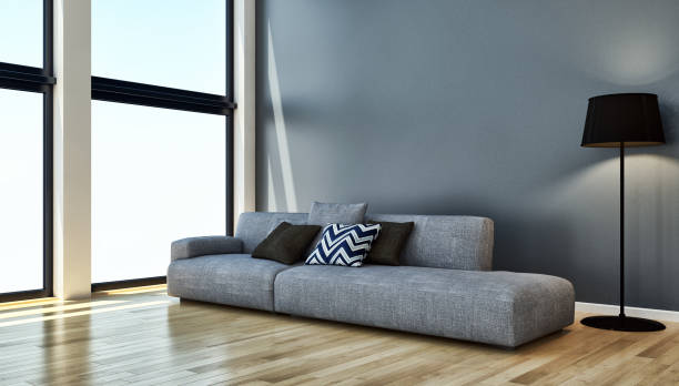 istock Large luxury modern bright interiors Living room mockup illustration 3D rendering image 2157262945