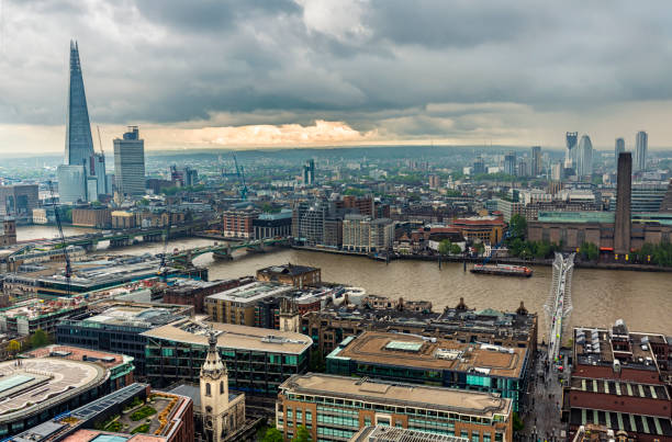 London Skyline on a rainy day