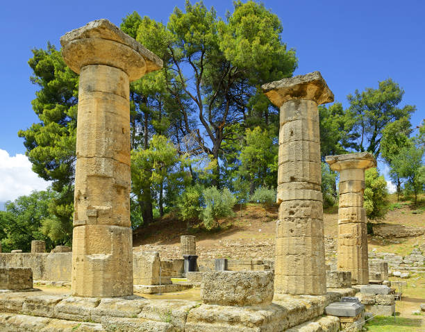 istock Temple of Hera in Ancient Olympia, Greece 2157266847